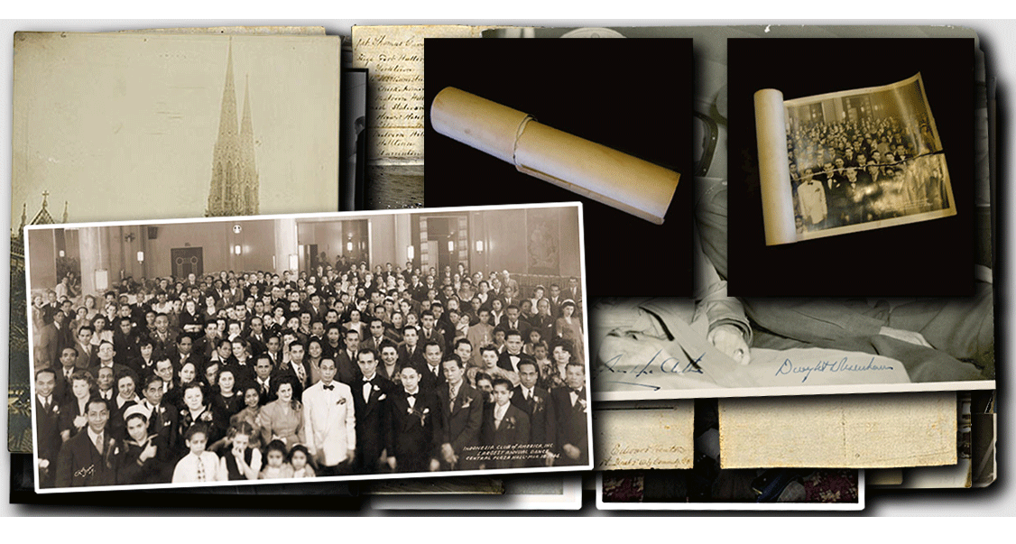 Restoration of a rolled up photograph