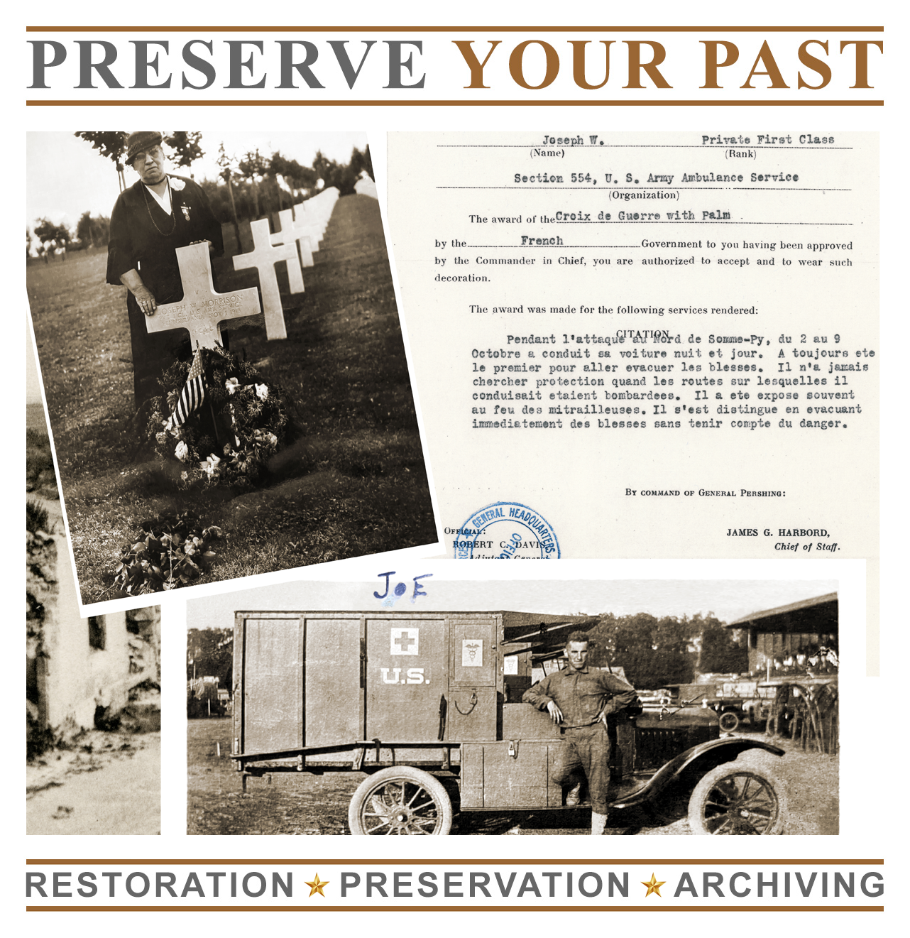 Preserve Your Past - restoration, preservation, archiving service