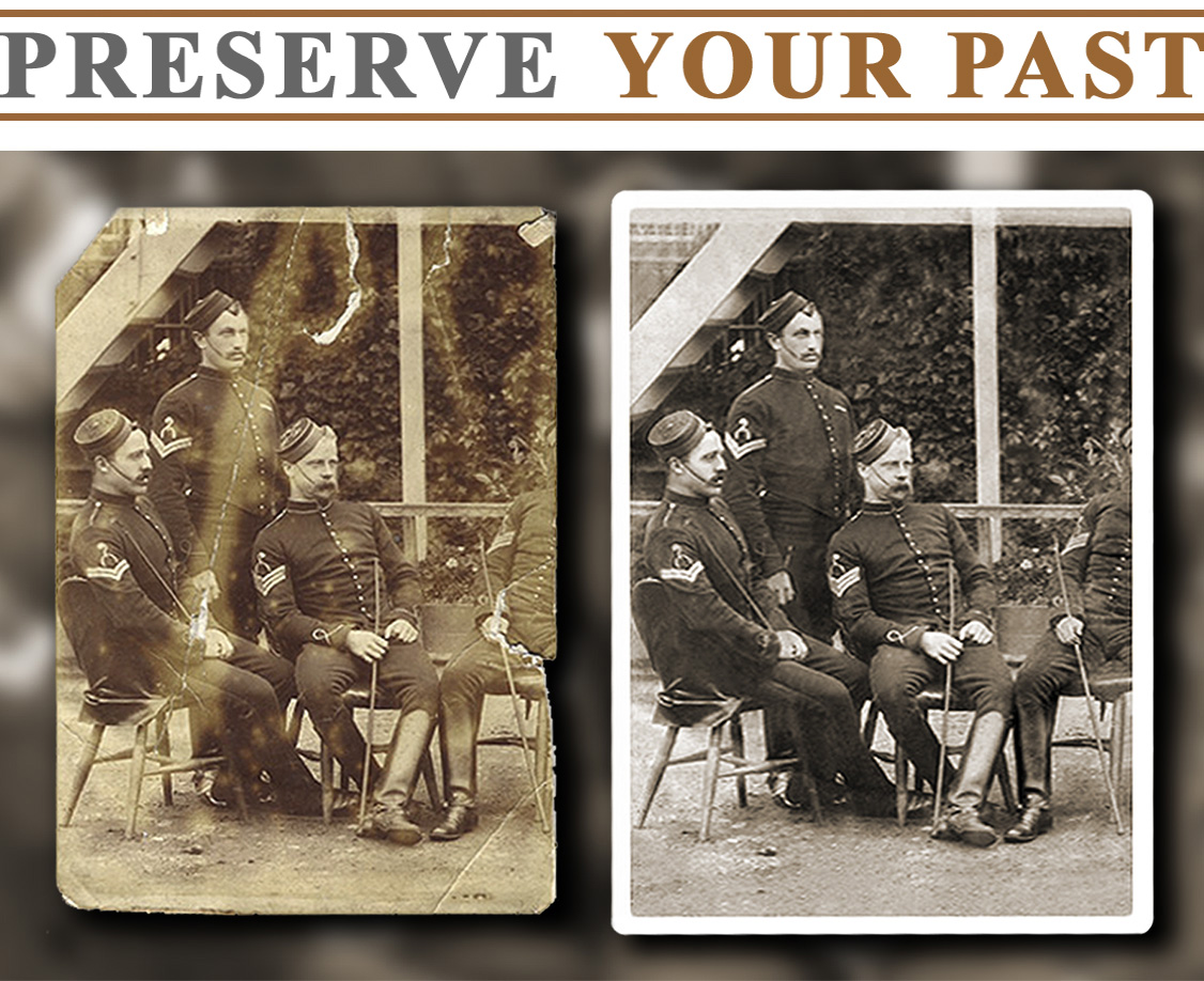 Because of their historical significance those photographs receive careful consideration and out-most care to preserve accuracy and integrity.